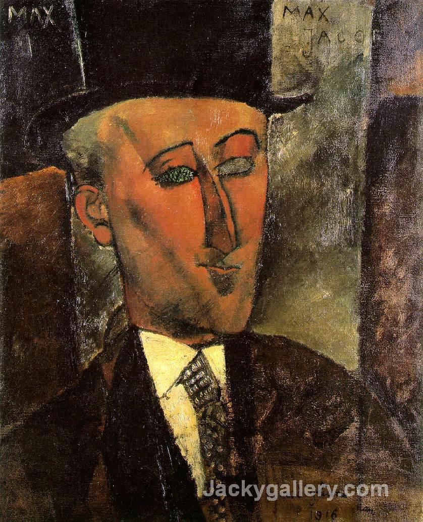 Portrait of Max Jacob by Amedeo Modigliani paintings reproduction